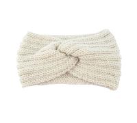 Fasce Invernali Da Donna Fasce for capelli incrociate con nodo di colore sfumature moda for le donne Accessori for turbante elastico for caldi autunno inverno(White-01)