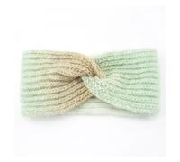 Fasce Invernali Da Donna Fasce for capelli incrociate con nodo di colore sfumature moda for le donne Accessori for turbante elastico for caldi autunno inverno(Green)
