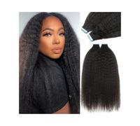 Fasce invisibili per un look e un volume naturale estensioni dei capelli neri da 35 a 66 cm, 20 estensioni senza cuciture per donne nere, nastri di estensione dei capelli rimovibili per una u(22