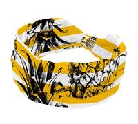Fasce larghe a righe estive tropicali ananas per le donne antiscivolo turbante fascia elastica per capelli yoga fascia per capelli sudore sport allenamento copricapo