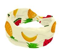 Fasce larghe con frutta tropicale da donna, fascia elastica turbante antiscivolo, fascia per capelli per allenamento del sudore, accessori per capelli alla moda
