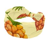 Fasce larghe da donna, ananas, allenamento, yoga, fascia elastica per capelli, morbida fascia per capelli, turbante alla moda