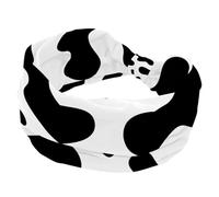 Fasce larghe da donna, con stampa di mucca, antiscivolo, sportive, elastiche, alla moda, per yoga, allenamento, tutti i giorni