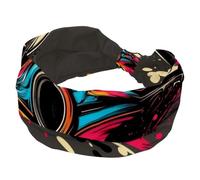 Fasce larghe da donna elastiche per auto fasce per capelli antiscivolo fascia per capelli turbante fascia per allenamento yoga sport corsa