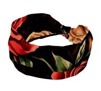 Fasce larghe da donna, elastiche, spesse, antiscivolo, accessori per allenamento, cura della pelle, uso quotidiano, pelle di animale e rose rosse