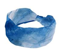 Fasce larghe da donna, elastiche, spesse, antiscivolo, accessori per allenamento, cura della pelle, uso quotidiano, acquerello blu e bianco, fiume ghiacciato sotto il ghiaccio