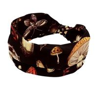 Fasce larghe da donna, elastiche, spesse, antiscivolo, accessori per allenamento, cura della pelle, uso quotidiano, motivo funghi e insetti