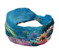 Fasce larghe da donna, elastiche, spesse, antiscivolo, accessori per allenamento, cura della pelle, uso quotidiano - Underwater World Ocean Coral Reef