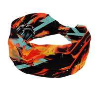 Fasce larghe da donna, elastiche, spesse, antiscivolo, accessori per allenamento, cura della pelle, uso quotidiano, auto da corsa con motivo pilota e fiamme