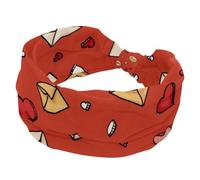 Fasce larghe da donna, graziose buste per San Valentino, lettere e cuori, elastiche, sportive, accessori per capelli, per yoga, corsa, vita quotidiana