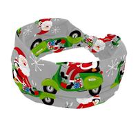 Fasce larghe da donna Merry Christmas Santa Claus elastiche per la testa antiscivolo fascia per capelli turbante fascia per allenamento yoga sport corsa