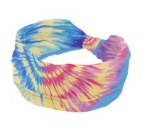 Fasce larghe da donna, motivo a spirale, elastiche, sportive, accessori per capelli, per yoga, corsa, vita quotidiana