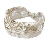 Fasce larghe da donna, motivo etnico retrò, beige, antiscivolo, sportive, elastiche, alla moda, per yoga, allenamento, tutti i giorni