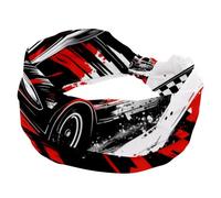 Fasce larghe da donna, per auto da corsa con motivo artistico a scacchi, elastiche, sportive, accessori per capelli, per yoga, corsa, vita quotidiana