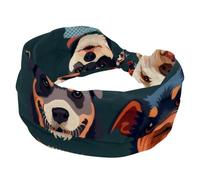 Fasce larghe da donna, varietà di facce di cane, elastiche, sportive, accessori per capelli, per yoga, corsa, vita quotidiana