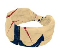 Fasce larghe da donna, vintage, nautiche, vela, ancora, sfondo elastico, fascia per capelli, accessori per capelli, per yoga, corsa, vita quotidiana