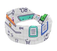 Fasce larghe disegnate a mano per chimica da donna, fasce per capelli sportive, antiscivolo, fasce elastiche per la testa, fascia larga Fahion per yoga, allenamento, tutti i giorni