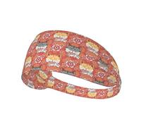 Fasce larghe nere 11 cm da donna - Design gatto carino n. 1078 per capelli
