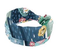 Fasce larghe per capelli con cactus acquerello con fiori rosa, fasce elastiche per capelli, antiscivolo, fascia larga Fahion per yoga, allenamento, tutti i giorni