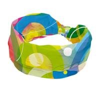 Fasce larghe per capelli con geometria astratta per le donne fasce elastiche per capelli antiscivolo fascia per capelli turbante per yoga allenamento sport corsa