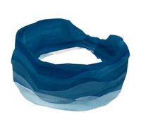 Fasce larghe per capelli con onde blu navy acquerello, per donne, yoga, allenamento, fasce elastiche per capelli, per lavare il viso e il trucco