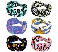 Fasce larghe per capelli da donna, 6 pezzi, elastiche, antiscivolo, sportive, per yoga, allenamento, tutti i giorni