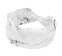 Fasce larghe per capelli da donna, antiscivolo, sportive, elastiche, color bianco marmo, alla moda, per yoga, allenamento, tutti i giorni