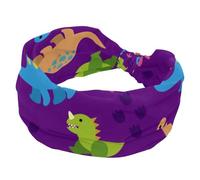 Fasce larghe per capelli da donna, antiscivolo, sportive, verde, blu, arancione, dinosauro, viola, elastiche, fascia larga per yoga, allenamento, tutti i giorni