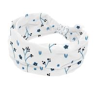 Fasce larghe per capelli da donna, con piccoli fiori blu, antiscivolo, fasce elastiche per capelli, fascia larga Fahion per yoga, allenamento, tutti i giorni