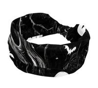 Fasce larghe per capelli da donna, motivo zucche di Halloween, fantasmi, senza cuciture, elastiche, sportive, accessori per capelli, per yoga, corsa, vita quotidiana