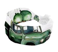 Fasce larghe per la testa di San Patrizio per auto, camion con palloncini, larghe fasce per capelli da donna, per allenamento yoga, fasce elastiche per capelli per lavare il viso e il trucco
