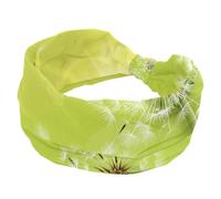 Fasce larghe per le donne natura dente di leone farfalle al sole antiscivolo turbante fascia elastica per capelli yoga fascia per capelli sudore sport allenamento copricapo