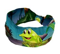 Fasce larghe per le donne una rana sopra un tronco con alghe antiscivolo turbante fascia elastica per capelli yoga fascia per capelli sudore sport allenamento copricapo