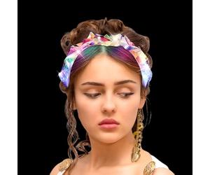 Fasce luminose, fascia luminosa a LED, dea della libertà, fascia per capelli a LED, adatta per donne e ragazze per Halloween