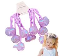 Fasce per capelli a doppia sfera, elastico per capelli a doppia sfera,Elastici per capelli per bambine | Corde elastiche per capelli, bracciale elastico per capelli, colorati per bambini, do