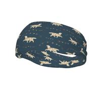 Fasce per capelli a forma di Labrador, fascia sportiva, fascia per esercizi atletici, turbante, per capelli, per uomo, donna, yoga, fitness