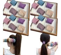 Fasce per capelli ad alta elasticità, essenziali per coda di cavallo, tenuta forte, antiscivolo, grandi elastici per capelli spessi e spessi (A-20 pezzi)
