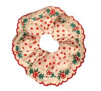 Fasce Per Capelli Alla Scrunchies Oversize Corde Elastiche Morbide Coda Cavallo Le Donne Fascette Capelli Ricamate Multiuso Scrunchies In Poliestere Leggero