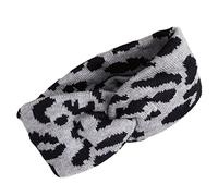 Fasce per capelli annodate da donna con stampa lavorata a maglia per avvolgere la testa larga turbante fasce elastiche slip crochet Hairband