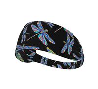 Fasce per capelli antiscivolo alla moda rosa retrò anni '80 e '90, fasce per capelli sportive per capelli da donna e da uomo, fasce per capelli elastiche in tessuto morbido per allenamento, yoga e cor