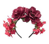 Fasce per capelli atletiche con fiori di rosa per Halloween, fascia per il giorno dei morti, fascia da uomo per allenamento, u, 1 count (Pack of 1)