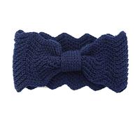 Fasce per capelli calde invernali lavorate a maglia con fiocchi elastici annodati per le orecchie Turbante largo morbido per avvolgere la testa accessorio esterno fasce annodate per le donne slip
