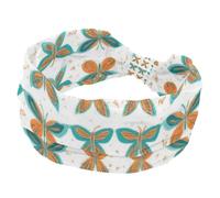 Fasce per capelli colorate con farfalle da donna, fascia elastica larga, fascia per capelli antiscivolo, fasce per capelli con nodo intrecciato, accessori per capelli