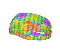 Fasce per capelli con albero nebbioso e montagna nebbiosa per donna, fascia per il trucco antiscivolo per il viso, fascia per la corsa sportiva, fascia elastica per il sudore, fasce larghe
