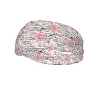 Fasce per capelli con albero nebbioso e montagna nebbiosa per donna, fascia per il trucco antiscivolo per il viso, fascia per la corsa sportiva, fascia elastica per il sudore, fasce larghe