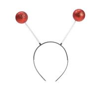 Fasce per Capelli con Alien, per Antenne Marziane, Alien Costume Accessori Set Accessori Vestito Carnevale Anni 20 Accessori per Halloween, Natale (Red, One Size)