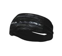 Fasce per capelli con bandiera degli Stati Uniti, stile fumo, sottili linee bianche, per uomo e donna, antiscivolo, traspiranti, per palestra, basket, yoga.