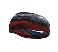 Fasce per capelli con bandiera della Repubblica Ceca, stile fumo, per uomo e donna, antiscivolo, traspiranti, per palestra, basket, yoga.