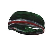 Fasce per capelli con bandiera della Repubblica cecena di Ichkeria, stile fumo, per uomo e donna, antiscivolo, traspiranti, per palestra, basket, yoga.