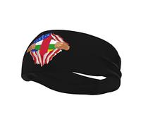 Fasce per capelli con bandiera della Repubblica Centrafricana da strappare a mano, per uomo e donna, antiscivolo, traspiranti, per palestra, basket, yoga.